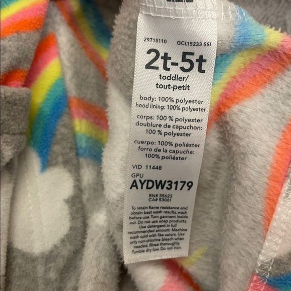 Carter's Multicolor Hooded Robe - Picture 4 of 4